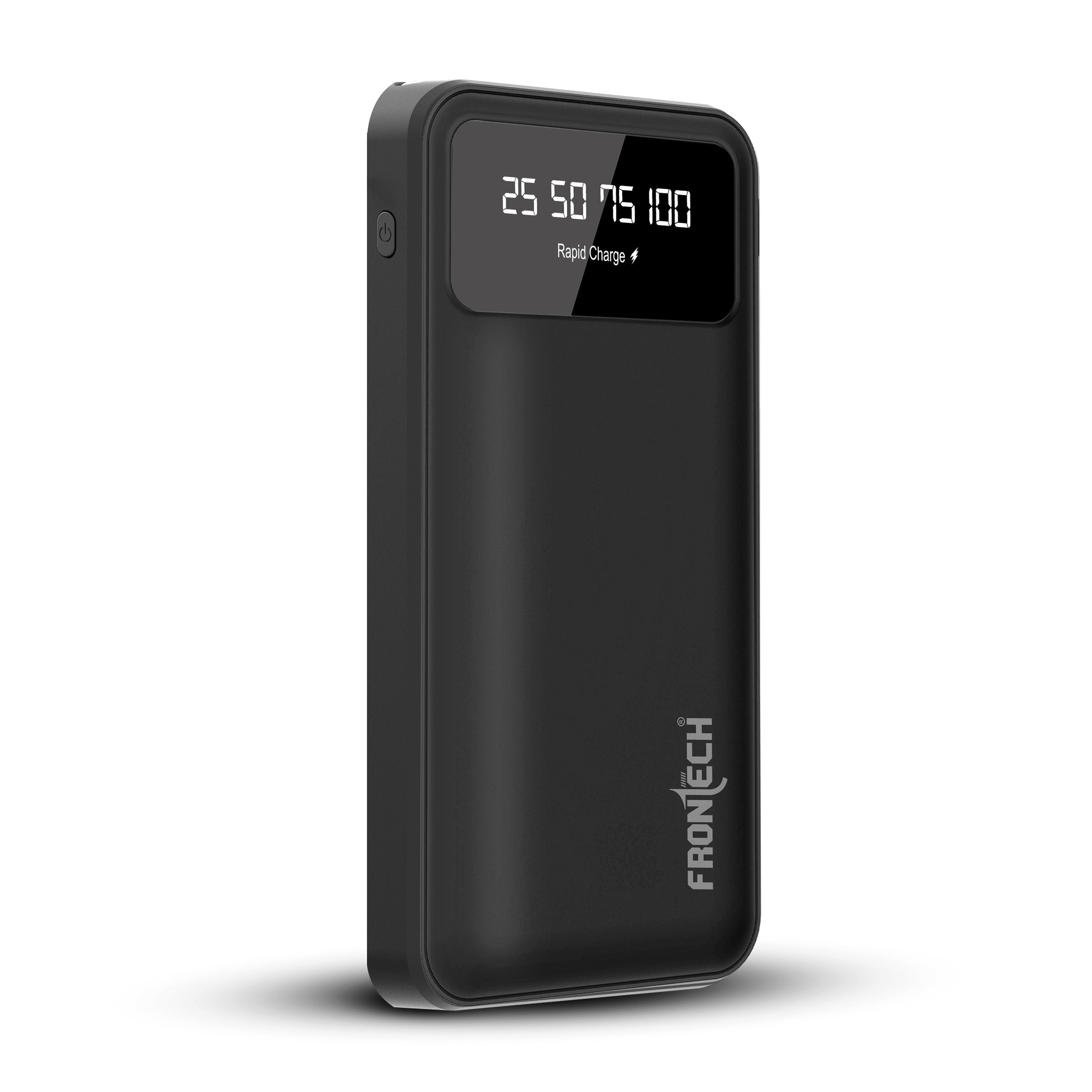 Frontech 10000mAh Power Bank | 22.5W Rapid Charging | Dual USB Output & Type-C Input | LED Torch Light & Battery Indicator | Li-Polymer Battery (PB-0006) Frontech 10000mAh Power Bank | 22.5W Rapid Charging | Dual USB Output & Type-C Input | LED Torch Light & Battery Indicator | Li-Polymer Battery (PB-0006)